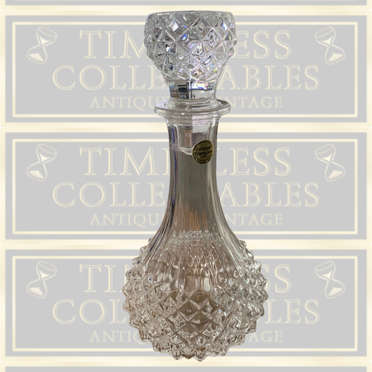 Vintage Crystal D’Arques French Glass Lead Crystal Decanter