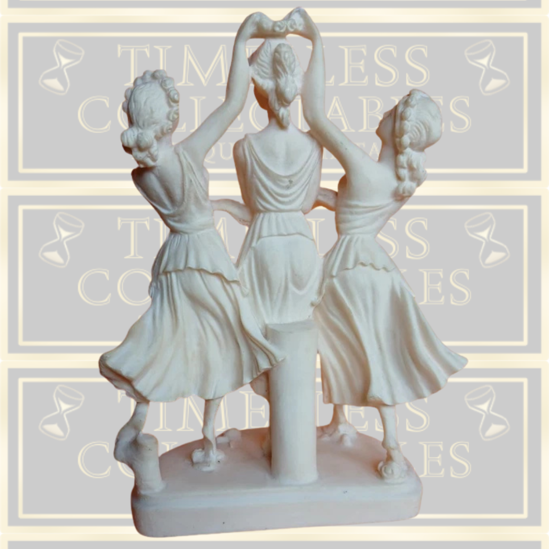 Vintage Alabaster Hand Carved Soldatos Statue