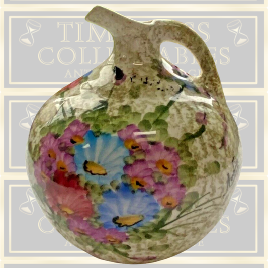 Vintage Hand-Painted Floral Pottery