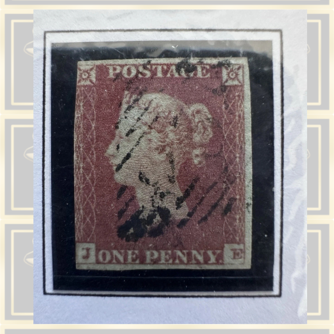 Victorian One Penny Red (JE) – Mounted, Original Plastic Wrapping
