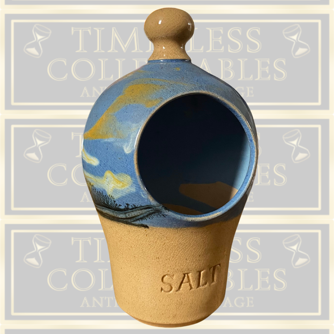 Vintage Boscastle Studio Pottery Salt Pig Pot