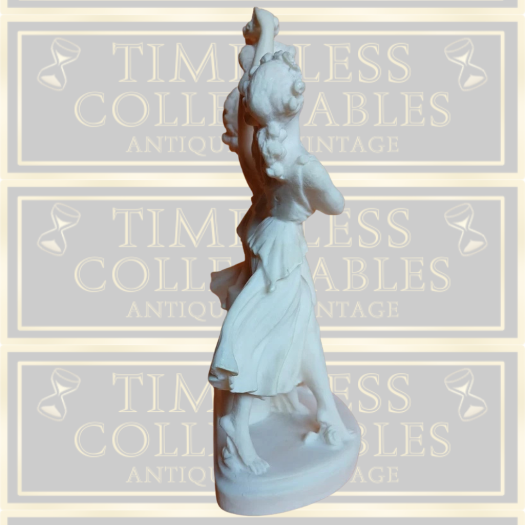 Vintage Alabaster Hand Carved Soldatos Statue