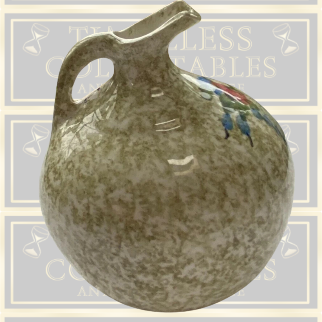 Vintage Hand-Painted Floral Pottery