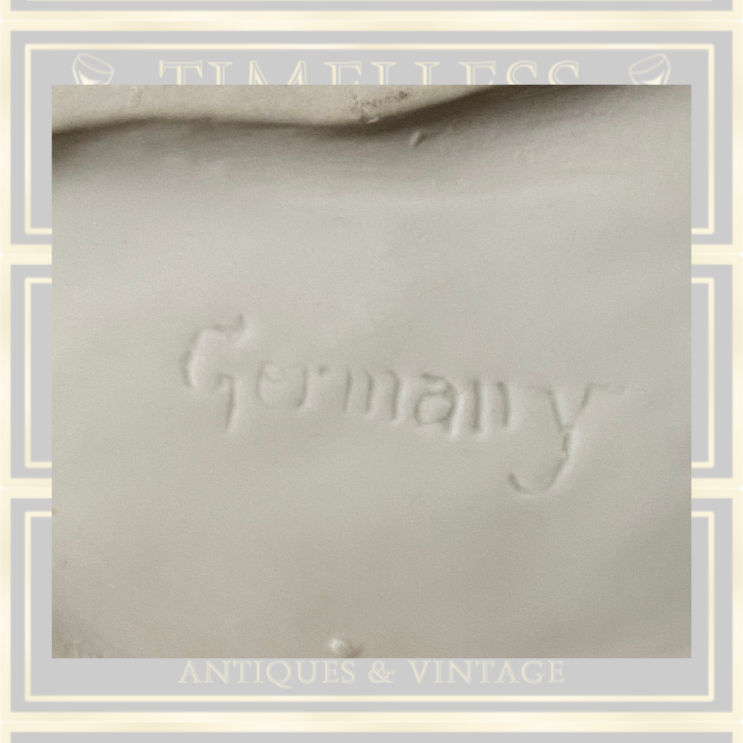 Antique Meissen Porcelain German Male Figure Colourful Vase