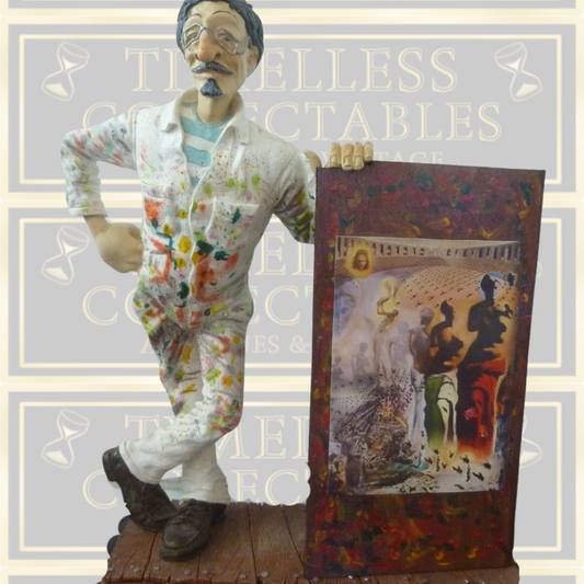 Vintage SALVADOR DALI 12 inch Surrealistic Artist Figure