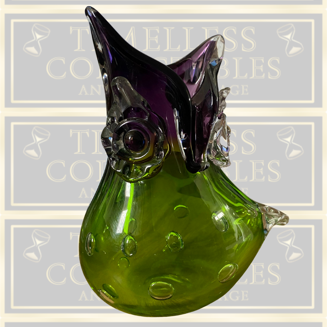 Vintage Hand Blown Murano Glass Owl