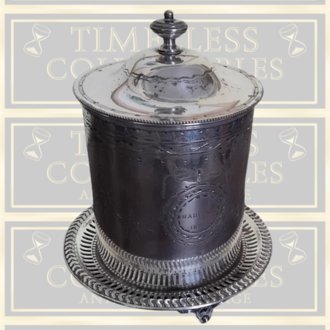 Antique Victorian Silver Plated Tea Caddy