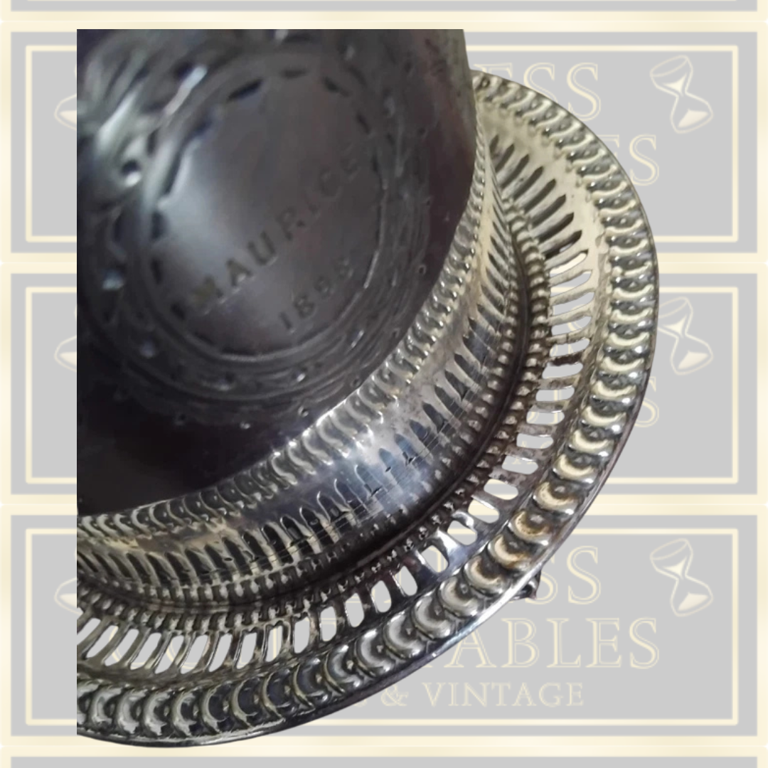 Antique Victorian Silver Plated Tea Caddy