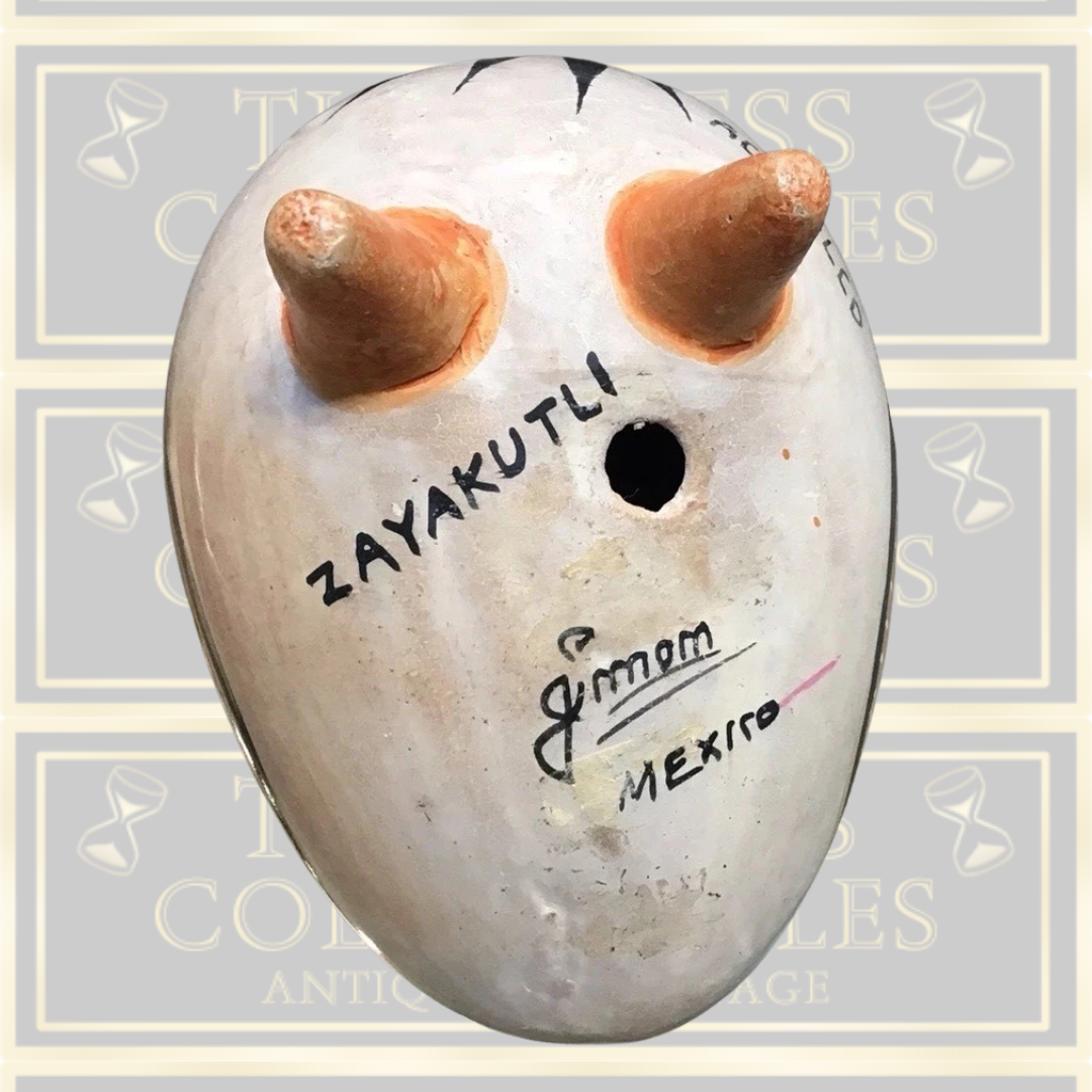 Vintage Mexican Folk Art Owl Pottery