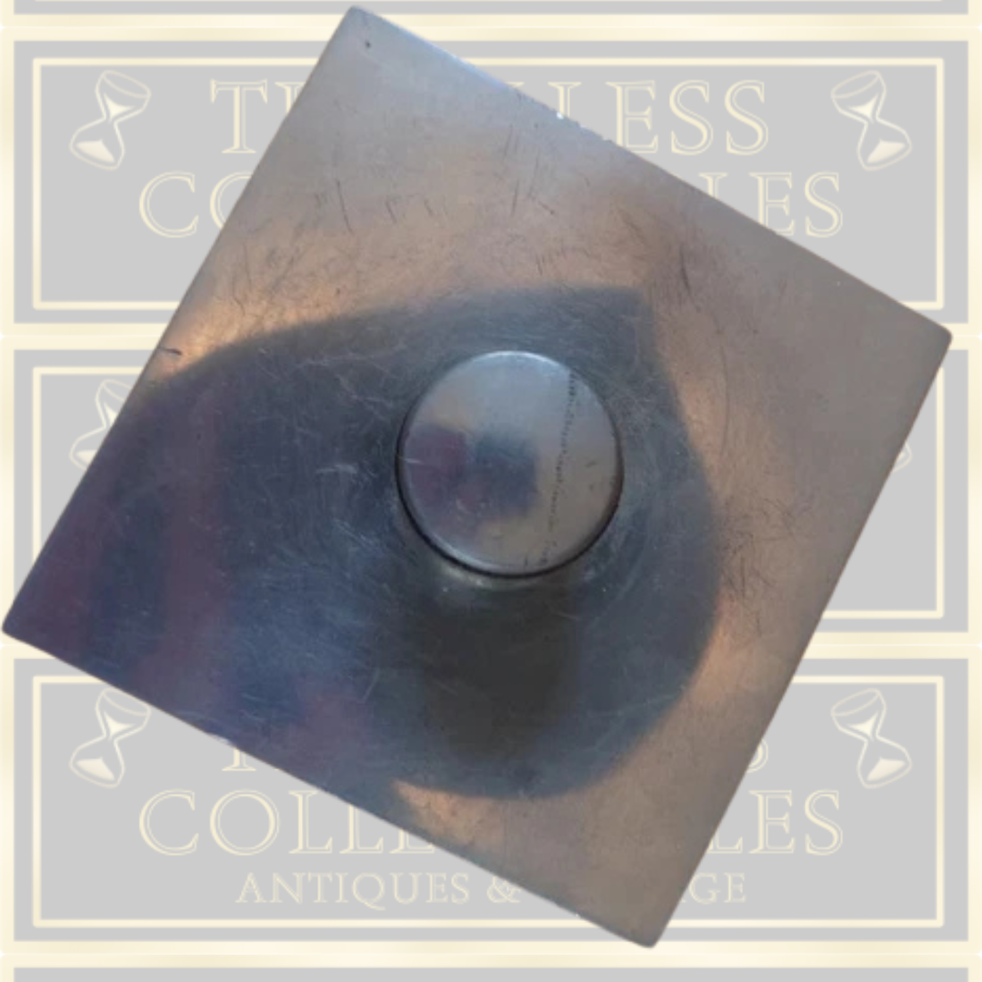 Vintage Art Deco Troika Pewter Flask