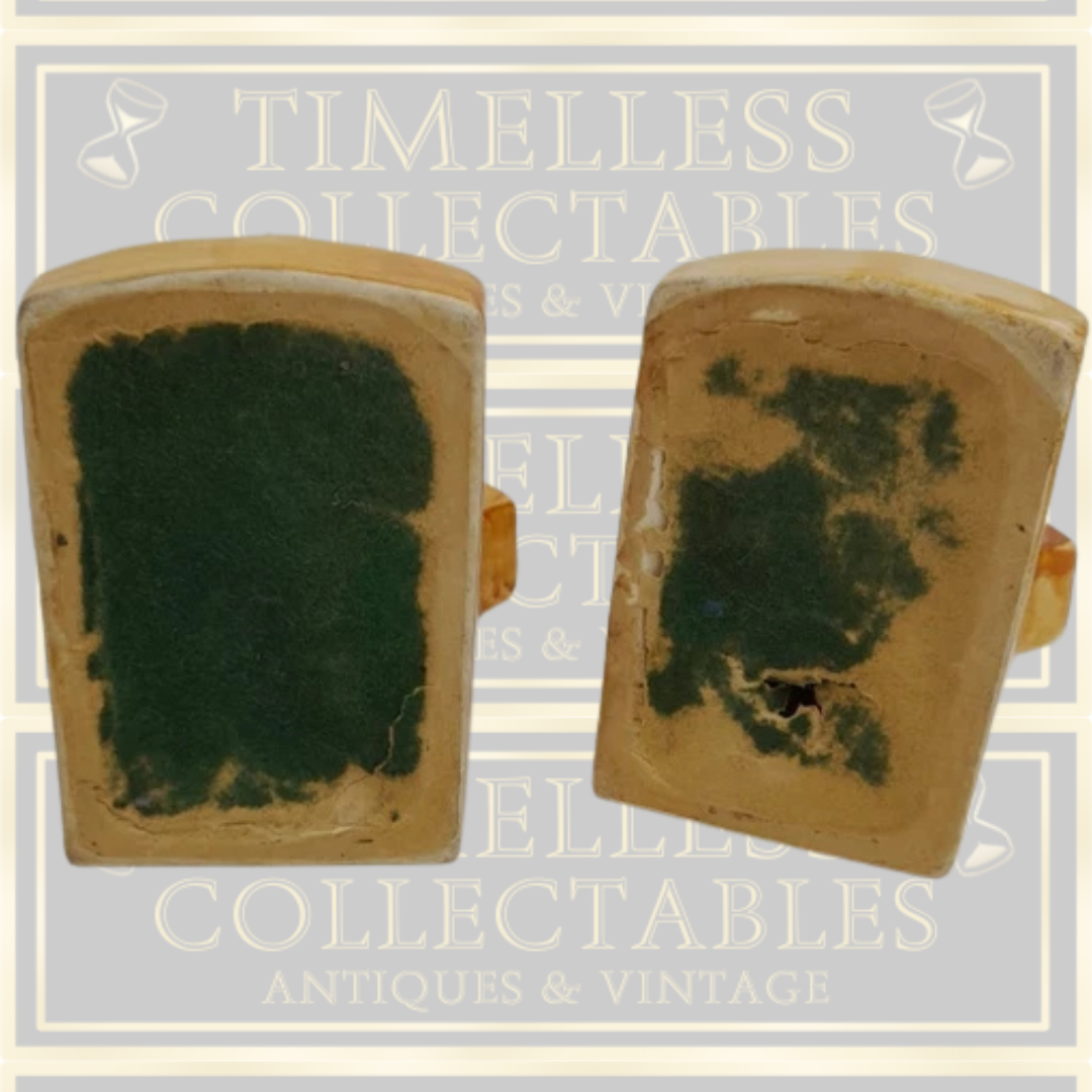 Vintage Scottie Dog House Ceramic Bookends