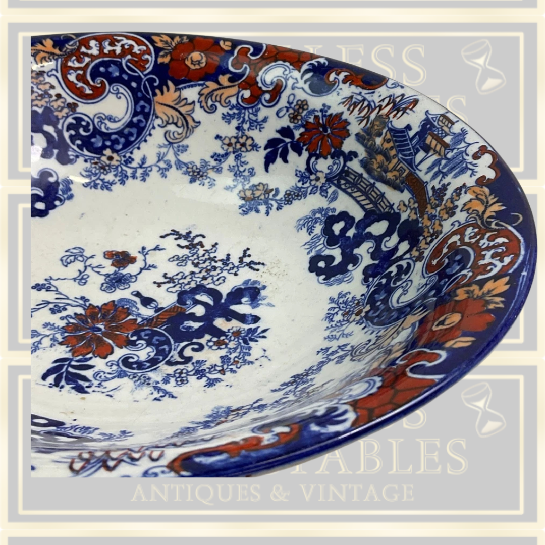 Antique English Coalport Imari Pattern Bowl