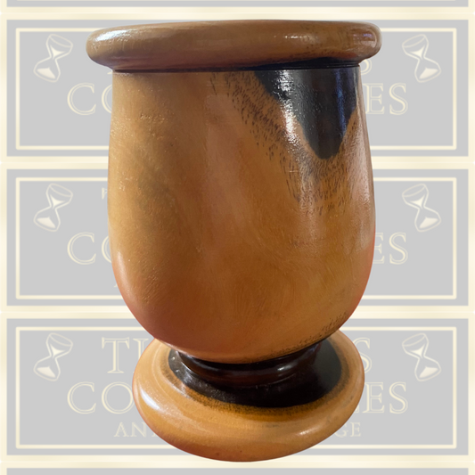 Vintage Hand Turned Wooden treen Goblet Vintage