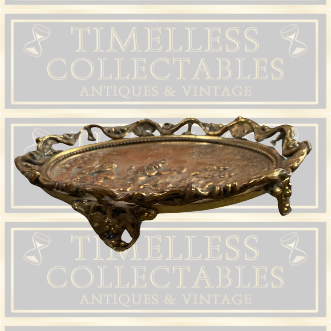 Antique cherub plaque